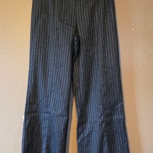 New York & Company Dark Gray Striped Pants